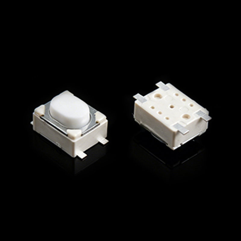 TS-B006098 3.2×4.2×2.5 тактильный переключатель силиконового типа с плоскими выводами
