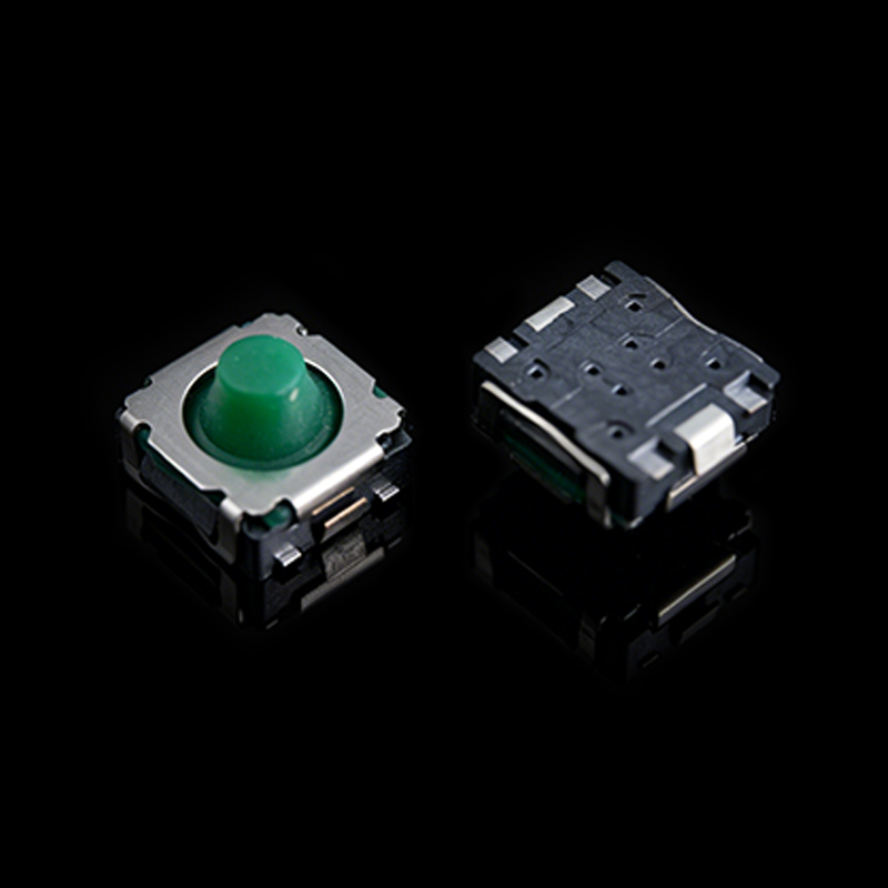 TS-F011002 6×6×4.1 силиконовый тактильный переключатель с зеленой приводной головкой
