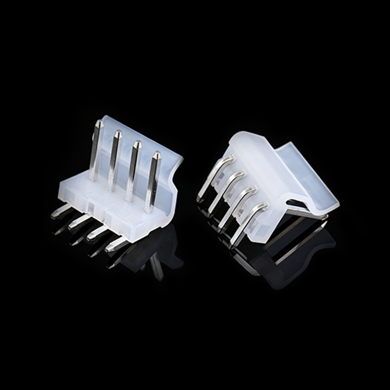 TS-S011196-134 Плоский угловой штыревой разъем, шаг контактов 3.96 мм