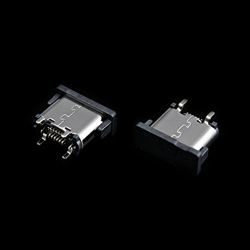TS-S013120-0223 16-контактный гнездовой разъем типа «Type-C», длина корпуса 6.8 мм, вертикальный под SMT