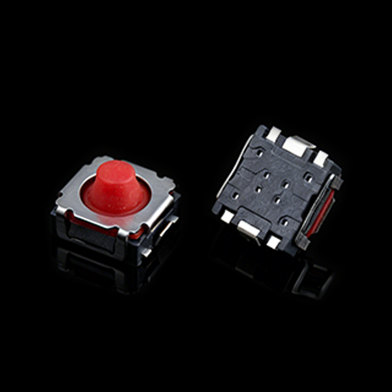 TS-F011040A 6×6×4.1 силиконовый тактильный переключатель с красной приводной головкой