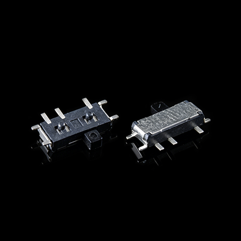 TS-L005014 7-контактный горизонтальный ползунковый переключатель с черной приводной головкой