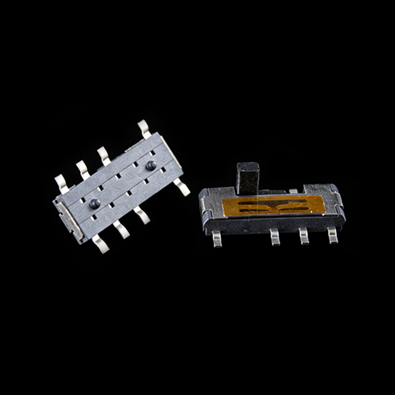 TS-L005040A Компактный 8-контактный вертикальный ползунковый переключатель под SMT