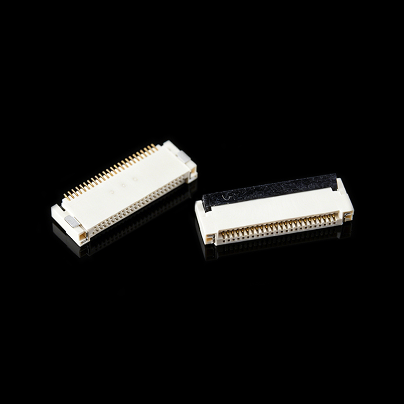 TS-Q024055 Кабельный разъем FPC, шаг контактов 0.5 мм, горизонтальный, с задней блокировкой
