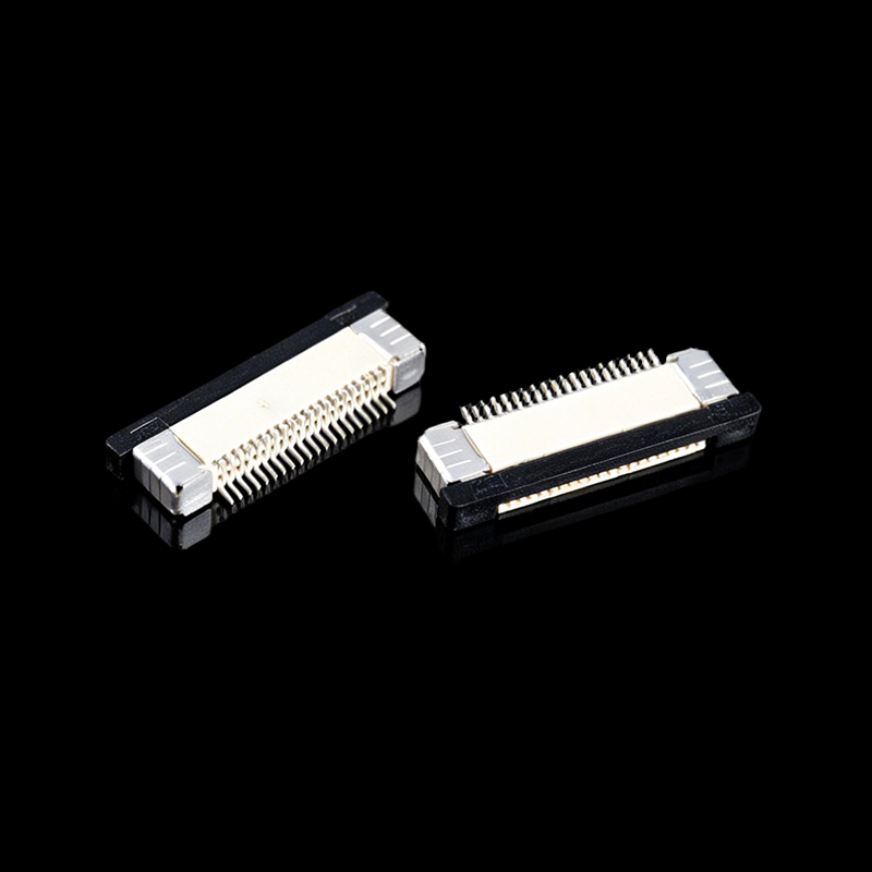 TS-S012019A 20-контактный разъем FPC/FFC, шаг контактов 0.5 мм, тип скользящей фиксации, с верхним расположением контактов