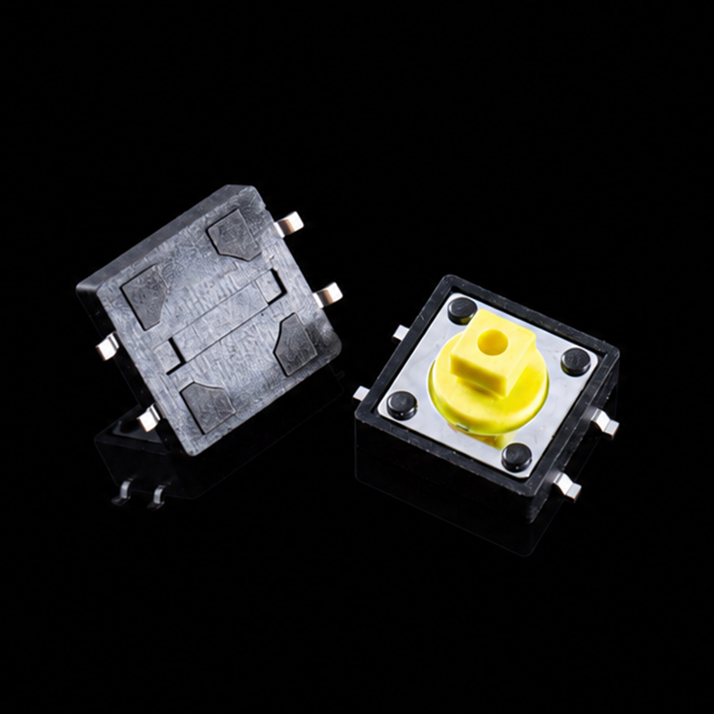 Тактильный переключатель TS-F007092 12×12×7,3, 4-контактный SMD, квадратный привод
