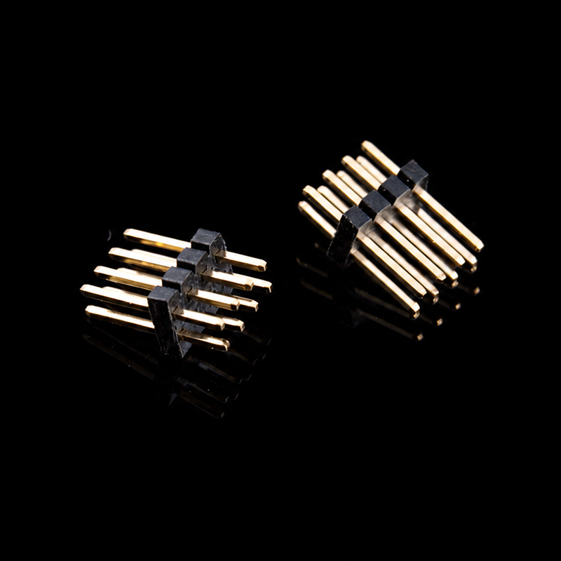 TS-Q007015 Двухрядный прямой разъем с шагом 1,27 мм, 2 x 4 контакта