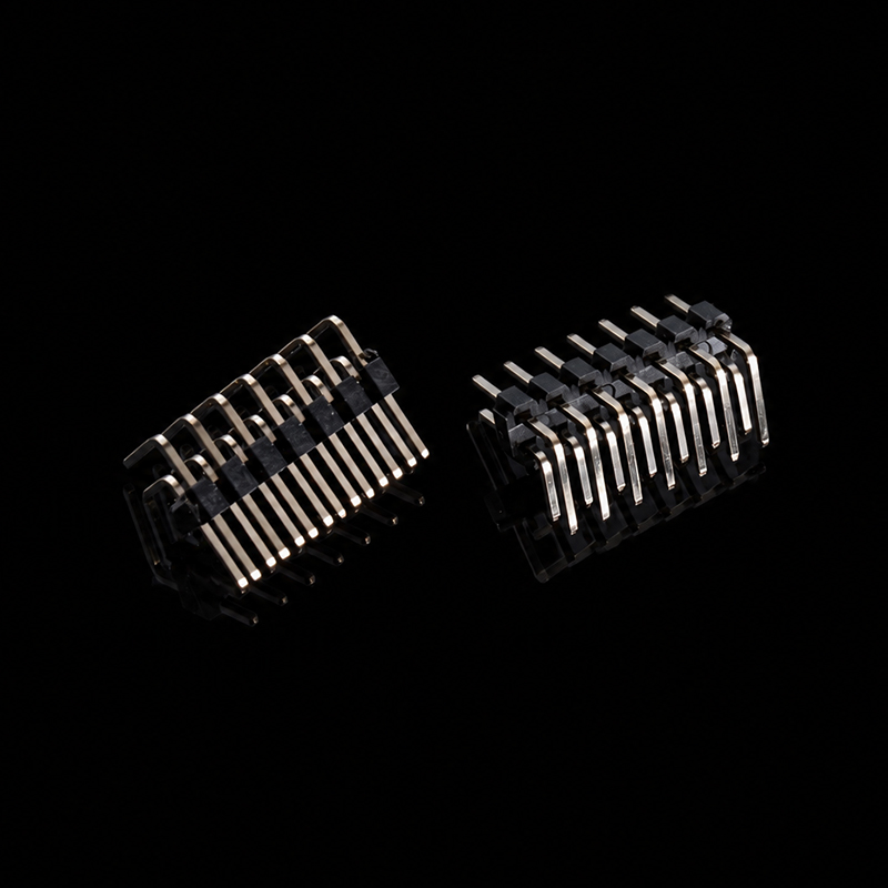 TS-Q005106 Двухрядный угловой разъем с шагом 2,0 мм, 2 x 7 контактов